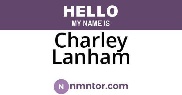 Charley Lanham