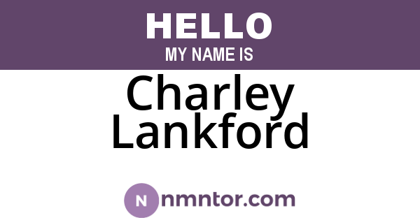 Charley Lankford