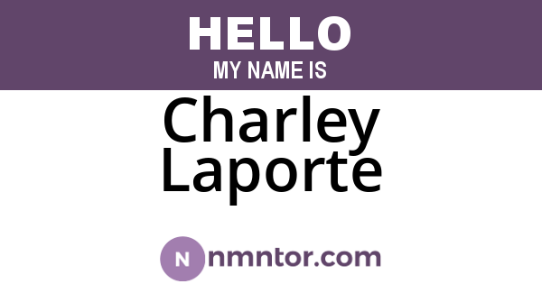Charley Laporte
