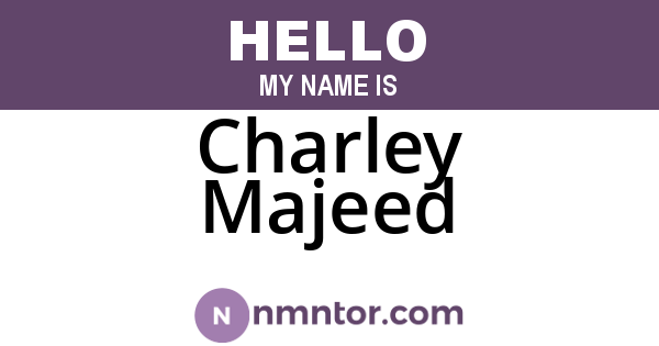 Charley Majeed