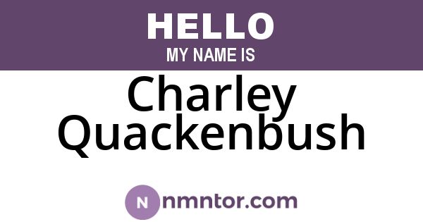Charley Quackenbush