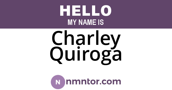 Charley Quiroga