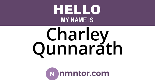 Charley Qunnarath