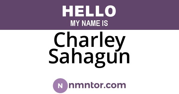 Charley Sahagun