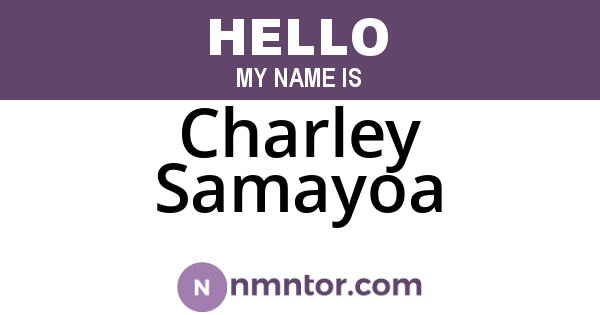 Charley Samayoa