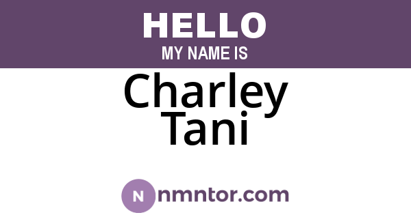 Charley Tani