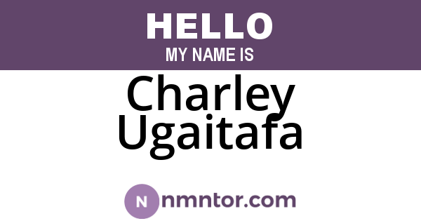 Charley Ugaitafa
