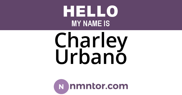 Charley Urbano