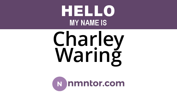 Charley Waring