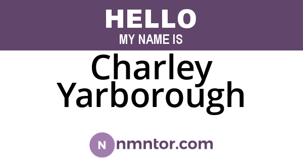 Charley Yarborough