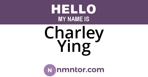Charley Ying