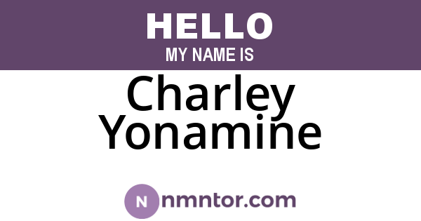 Charley Yonamine