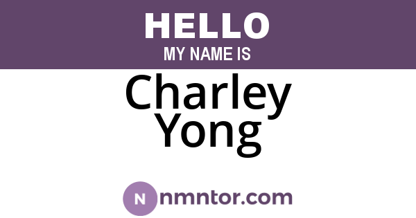 Charley Yong