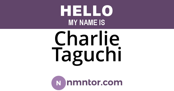 Charlie Taguchi