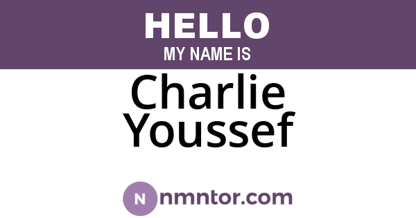 Charlie Youssef