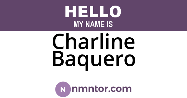 Charline Baquero