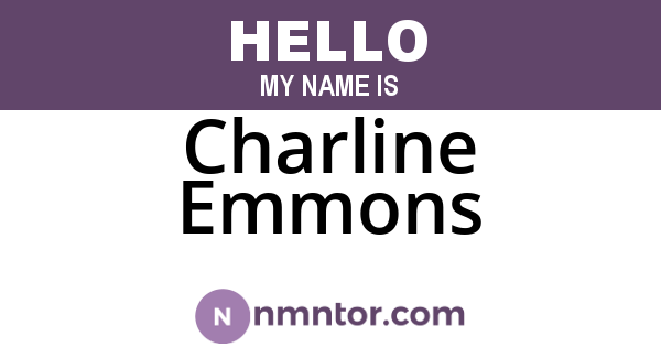 Charline Emmons