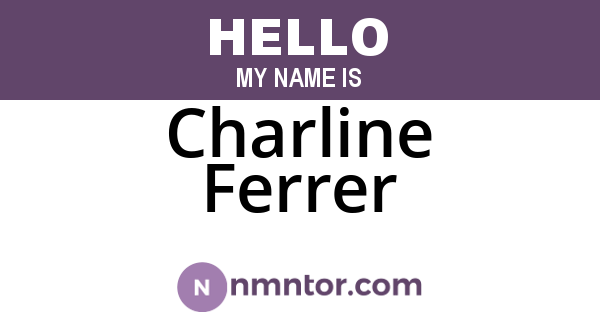 Charline Ferrer