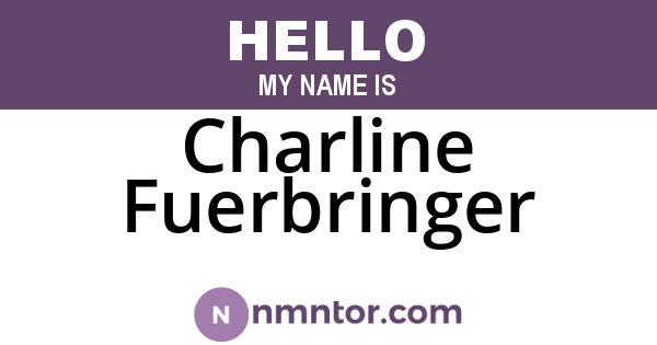 Charline Fuerbringer