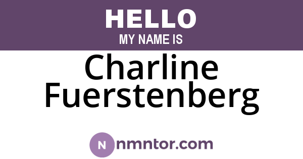Charline Fuerstenberg