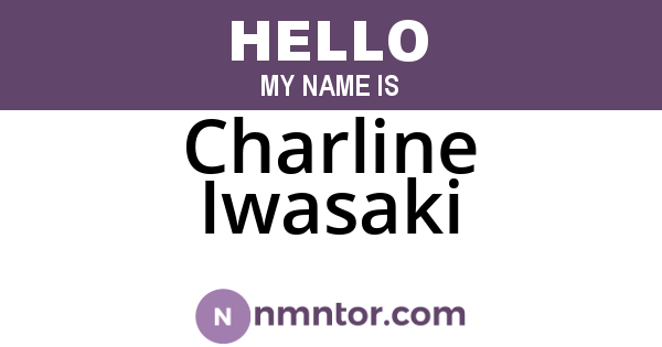 Charline Iwasaki