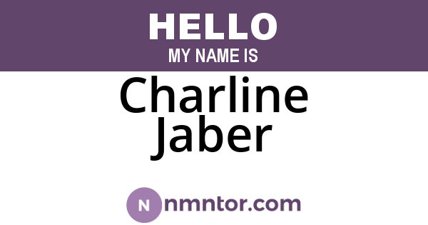 Charline Jaber