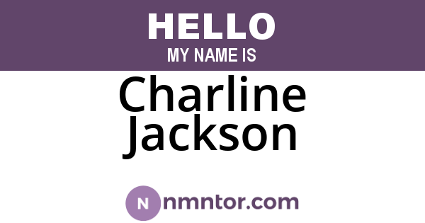 Charline Jackson