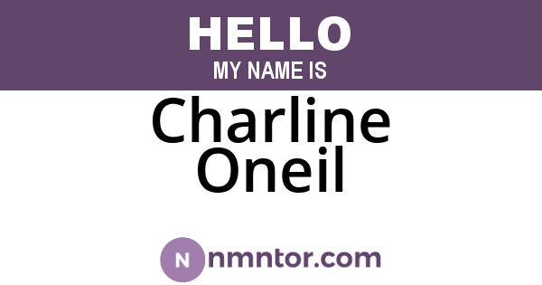 Charline Oneil