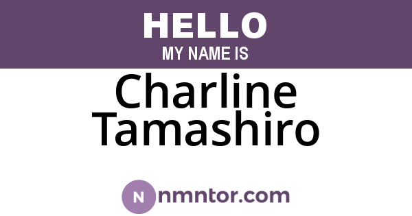 Charline Tamashiro
