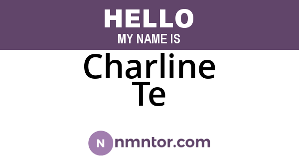Charline Te