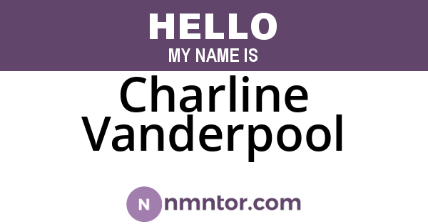 Charline Vanderpool