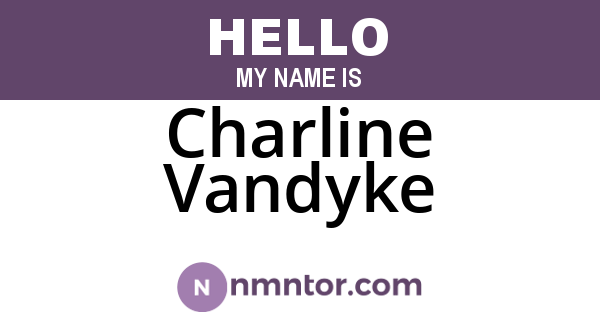 Charline Vandyke