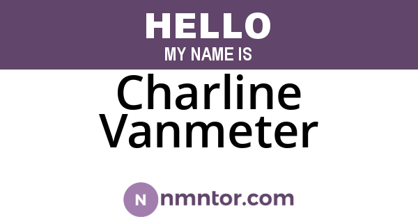 Charline Vanmeter