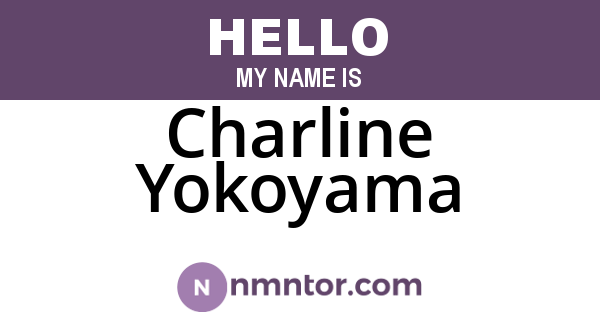 Charline Yokoyama
