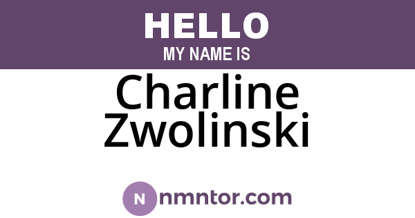 Charline Zwolinski
