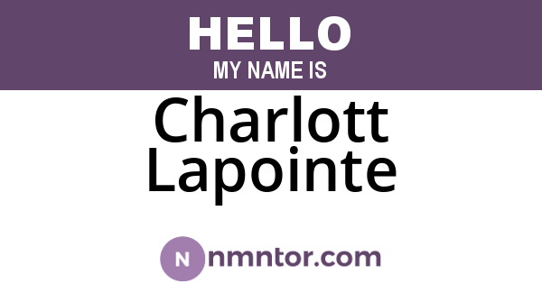 Charlott Lapointe