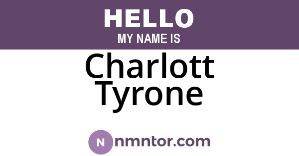 Charlott Tyrone