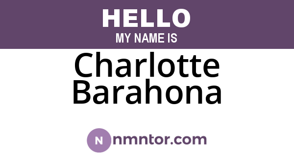 Charlotte Barahona