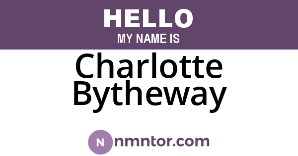 Charlotte Bytheway