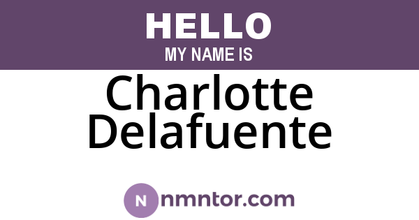 Charlotte Delafuente