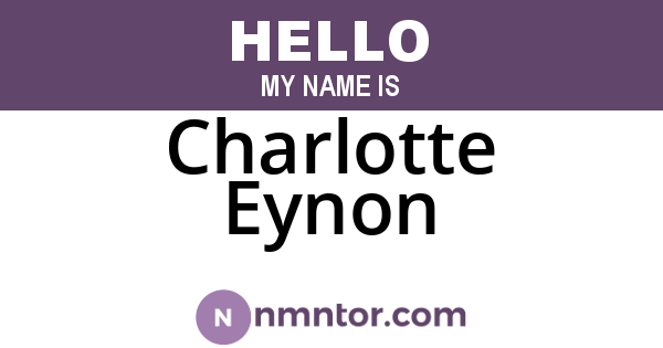 Charlotte Eynon