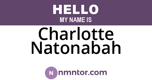 Charlotte Natonabah