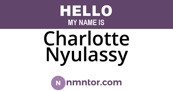 Charlotte Nyulassy