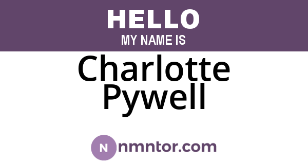 Charlotte Pywell