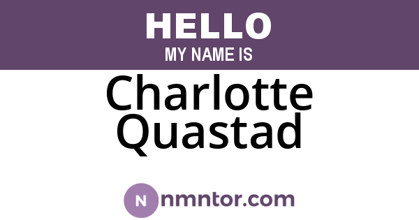 Charlotte Quastad
