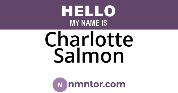 Charlotte Salmon