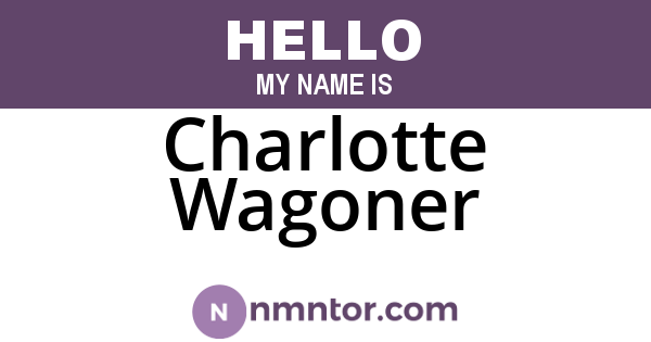 Charlotte Wagoner