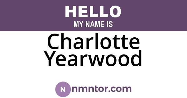 Charlotte Yearwood
