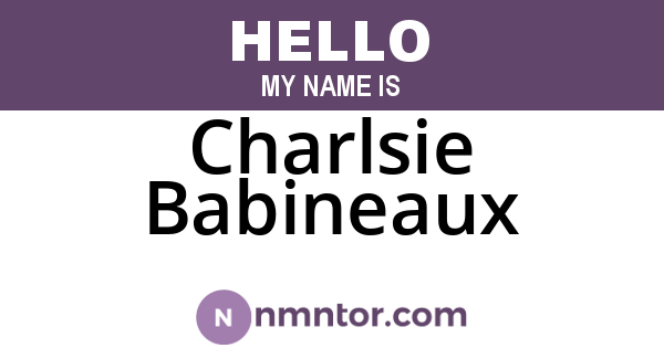 Charlsie Babineaux