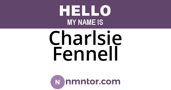 Charlsie Fennell